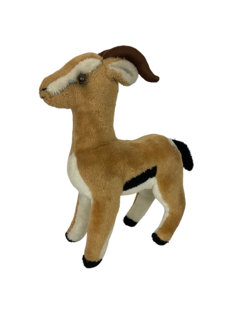 R Dakin Gazelle Plush Brown & White Soft Toy Vintage Stuffed Animal 1978